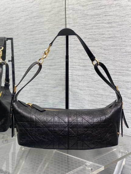 Journey Waxed Leather Hobo Bag
