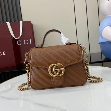 Gucci Marmont Shoulder -Brown